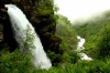 Der Storseterfossen bei Geiranger in Norwegen