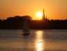 Sonnenuntergang an der Alster